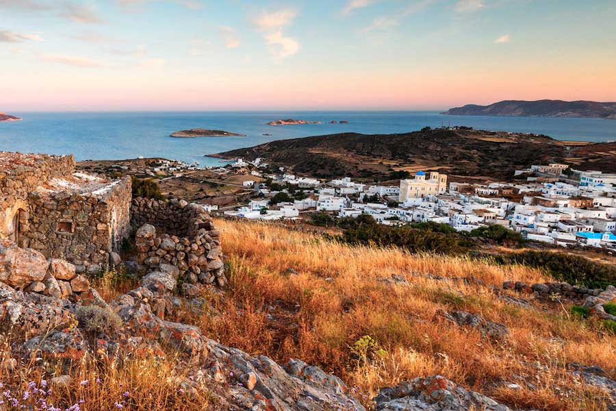 Kimolos isola delle Cicladi in Grecia
