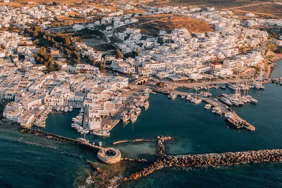 Paros isola delle Cicladi in Grecia