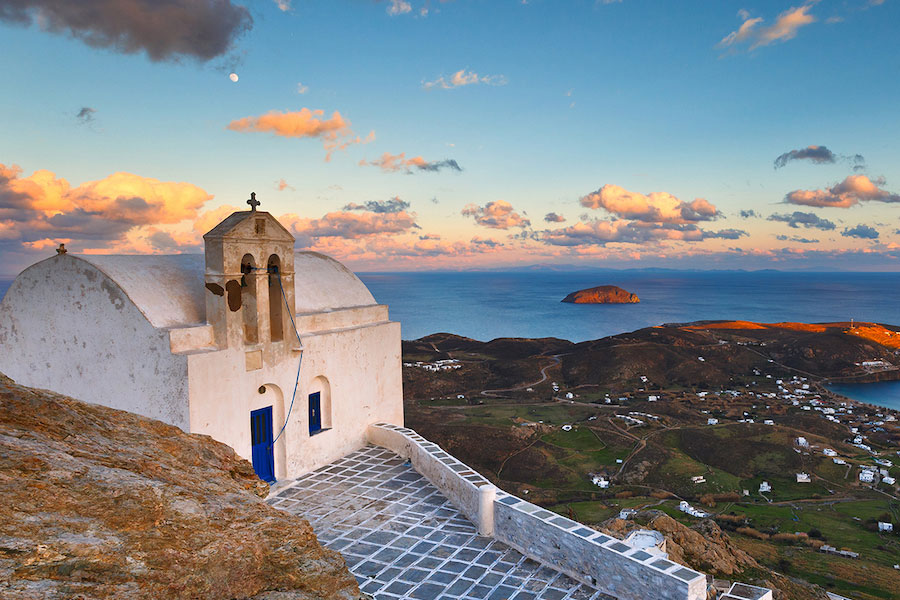 Sifnos isola delle Cicladi in Grecia