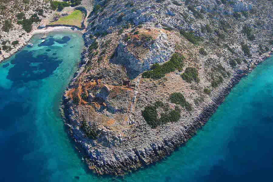 Agathonissi isola del Dodecanneso in Grecia