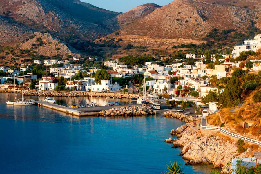 Tilos isola del Dodecanneso in Grecia