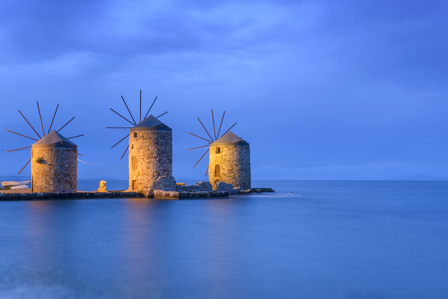 Chios Hios isola dell'Egeo Orientale in Grecia